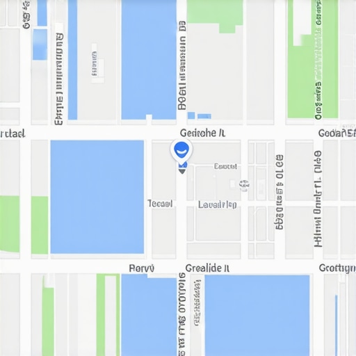 Advanced Digital Map for Local SEO Support A futuristic map interface showing layered local SEO data and analytics tools