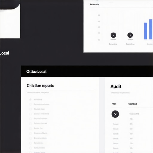 Screenshot of Moz Local dashboard with citation audit features.