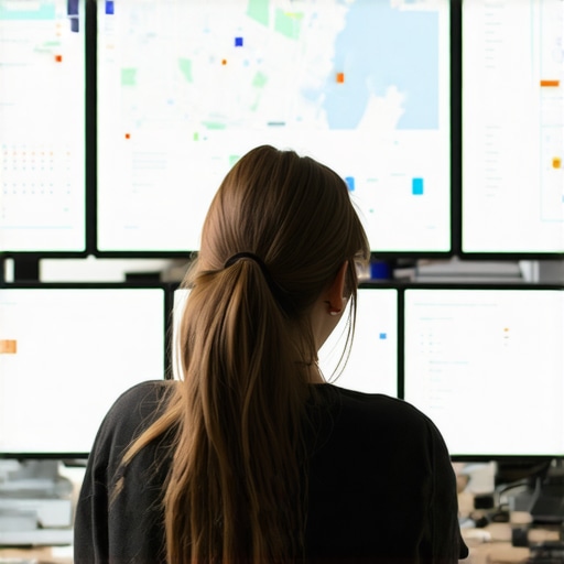 A professional using software to manage and update Google Maps listings.