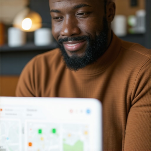 A business owner actively replying to customer reviews on Google My Business, demonstrating proactive map maintenance