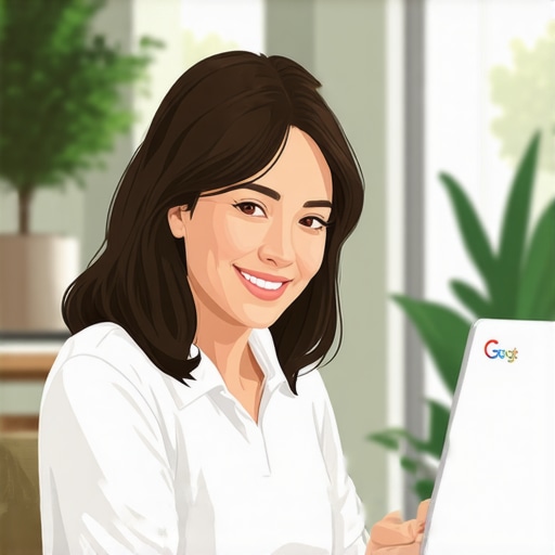 Business owner engaging with Google My Business support through online chat.