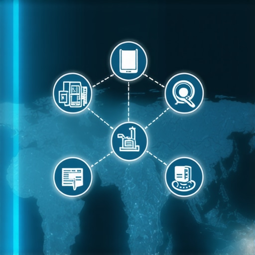 Map Maintenance and Support Tools Illustration of a digital map with icons representing maintenance and support