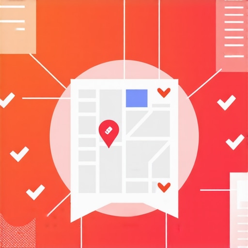 Diagram illustrating steps for local business map support and maintenance